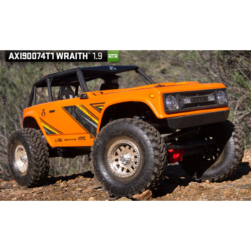 Axial Wraith 1.9 Crawler, RTR, Orange - Axi90074T1 1/10th