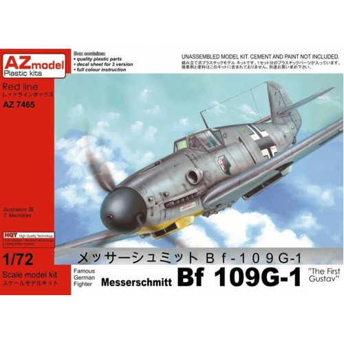 AZ Models 1/72 Bf 109G-1 Gustav 1 Plastic Model Kit [AZ7465]
