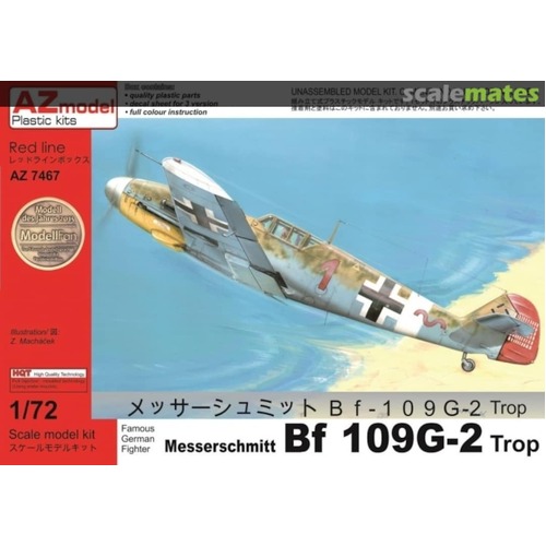 AZ Models 1/72 Bf 109G-2 Trop Plastic Model Kit [AZ7467]