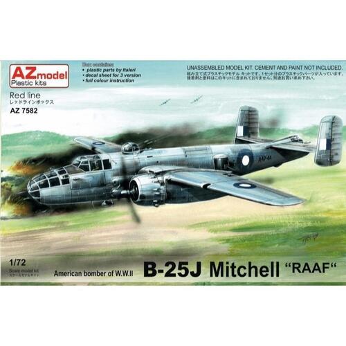 AZ Models 1/72 B-25J Mitchell RAAF ex.Italeri Plastic Model Kit [AZ7582]