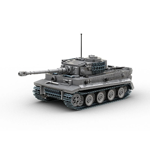 Build Army Tiger I Tank in Grey