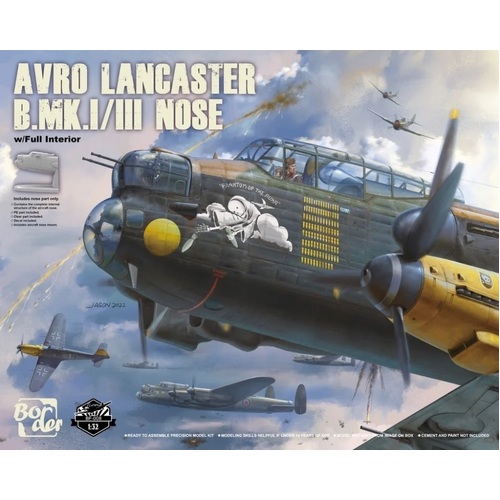 Border Model 1/32 Avro Lancaster B.MK1/III Nose w/Full Interior Plastic Model Kit