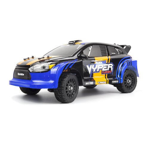 Blackzon Vyper RX Turbo 1/16 4WD 2S Brushless Rally Car - Blue/Orange