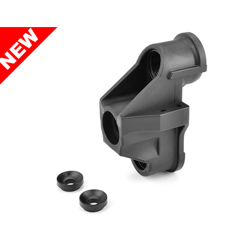 Team Corally - HD Steering Block - Wide - Pillow Ball Cup (2) - Front - Composite - 1 Set