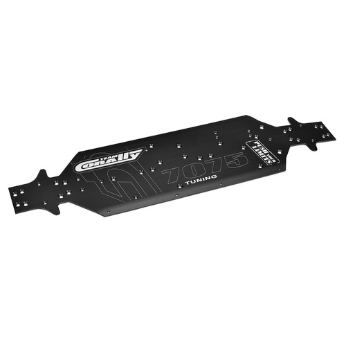 Team Corally - Chassis - Asuga XLR - Swiss Made 7075 T6 - 3mm - Hard Anodised - Black - Made In Italy