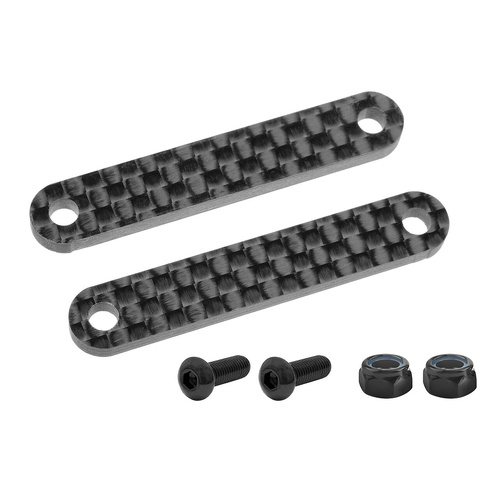 Team Corally - Chassis Brace Stiffener - Front - fits part C-00180-022 - Carbon 2.5mm - 2 Pcs