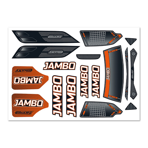 Team Corally - Body Decal Sheet  - Jambo XP 6S - 1 pc