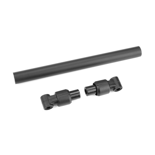 Team Corally - Chassis Tube - Front - 135mm - Aluminum - Black - 1 Set 
