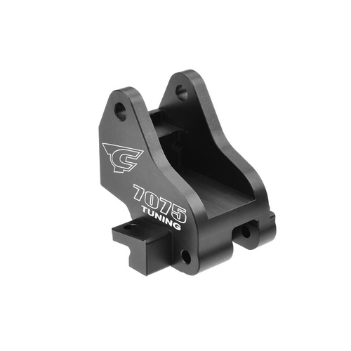 Team Corally - Chassis Brace Holder - Shock Tower Stiffener - Rear - Swiss Made 7075 T6 - Black - Made in Italy - 1 pc