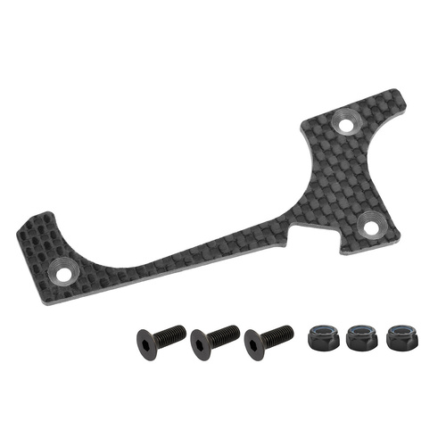 Team Corally - Suspension arm stiffener - Lower Front - Left - Graphite 3mm - 1 pc