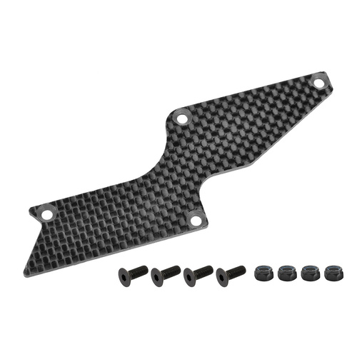 Team Corally - Suspension arm stiffener - Lower Rear - Right - Graphite 3mm - 1 pc