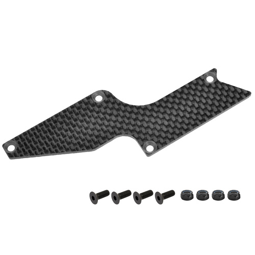 Team Corally - Suspension arm stiffener - Lower Rear - Right - Graphite 3mm - 1 pc