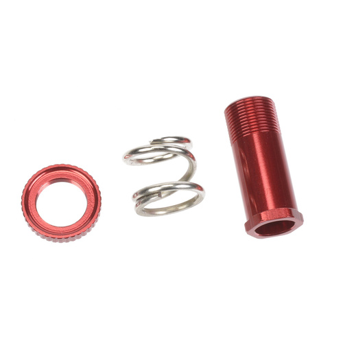 Team Corally - Servo Saver Tube + Nut + Spring - Aluminium - 1 set