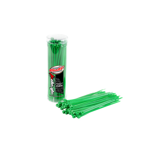 Team Corally - Strap-it - Cable Tie Raps - Green - 2.5x100mm - 50 pcs