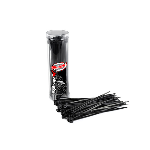 Team Corally - Strap-it - Cable Tie Raps - Black - 2.5x100mm - 50 pcs