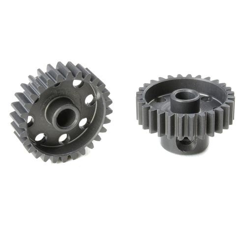 Team Corally - 48 DP Pinion - Short - Hard Anodised AL7075 - 28 Teeth - Shaft Dia. 3.17mm