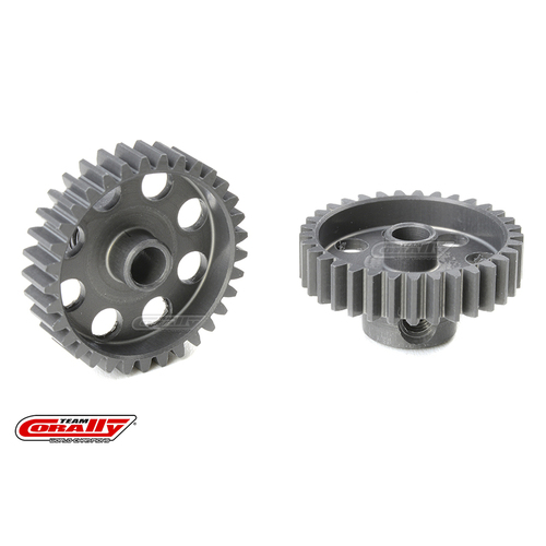 Team Corally - 48 DP Pinion - Short - Hard Anodised AL7075 - 33 Teeth - Shaft Dia. 3.17mm