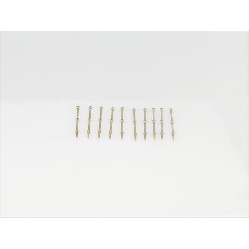 2 Hole Capping Rail Stanchion, Brass 20m