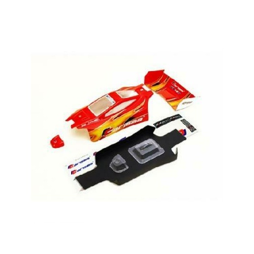 Carisma Gt14B Red Car Body With Stickers Set 14683 - Crs14683