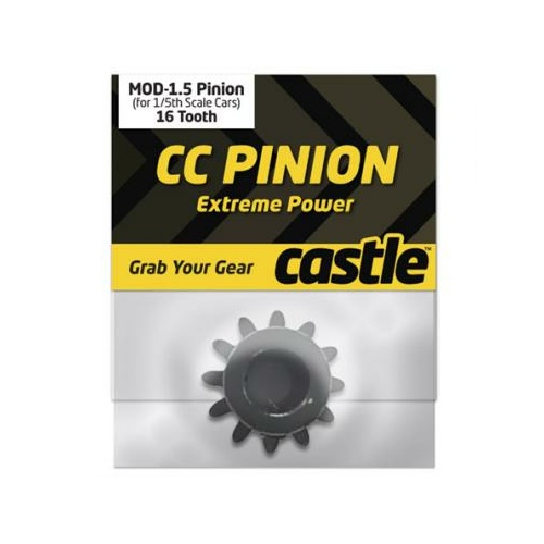 Castle Creations Pinion, Mod 1.5, 12T, 8Mm Shaft, Hardened Steel, Cc-Pinion-12-1.5 - Cse010006523