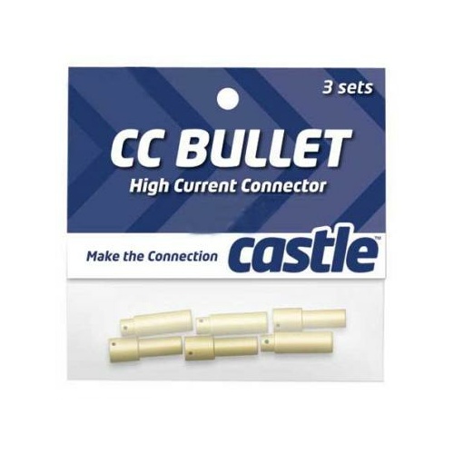 Castle Creations High Current Bullet Connector Set, 5.5Mm, Cc-Bullet-5.5 - Cseccbul553