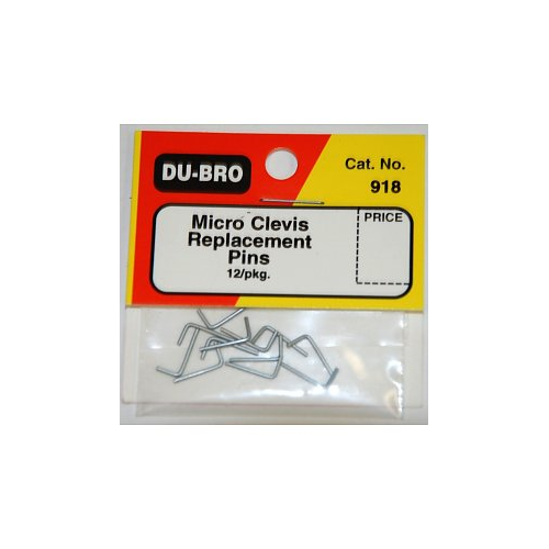 ###DUBRO 918 MICRO CLEVIS PINS (12 PCS PER PACK)(DISCONTINUED)