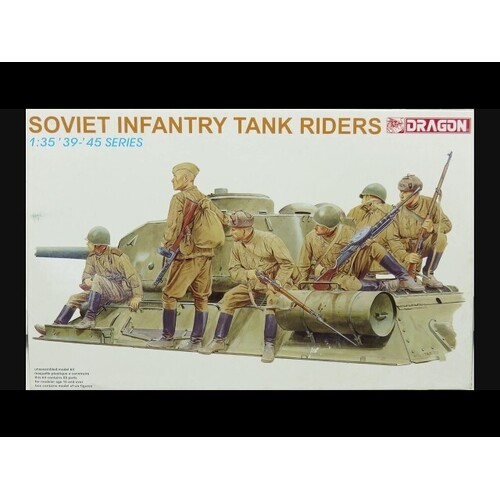 Dragon 1/35 Soviet Infantry Tank Riders Plastic Model Kit