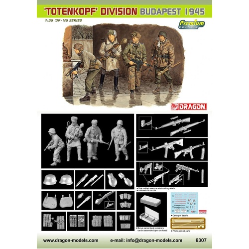 Dragon 1/35 Totenkopf Division (Budepest 1945) Plastic Model Kit
