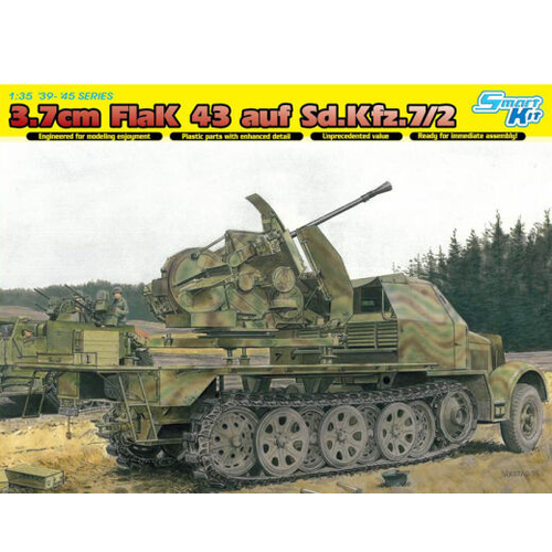 Dragon 1/35 3.7cm FlaK 43 auf Sd.Kfz.7/2 (Smart Kit) [6553]