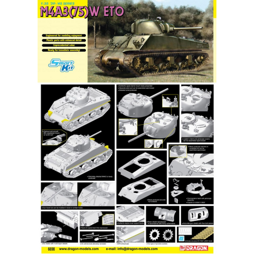 Dragon 1/35 M4A3 75(W) ETO (Smart Kit) [6698]