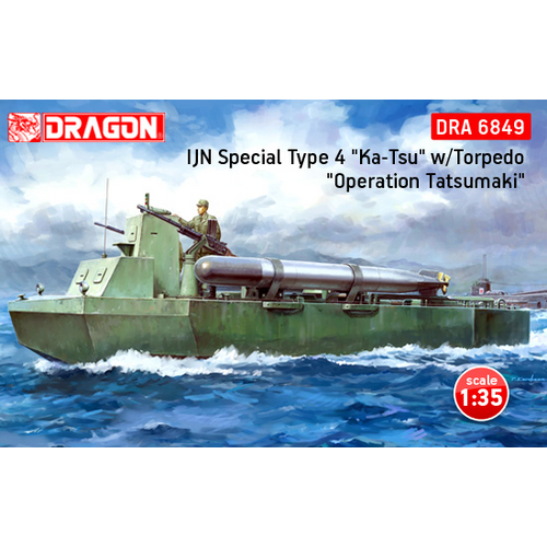 Dragon 1/35 IJN Special Type 4 "Ka-Tsu" w/Torpedo (Operation Tatsumaki) Plastic Model Kit [6849]