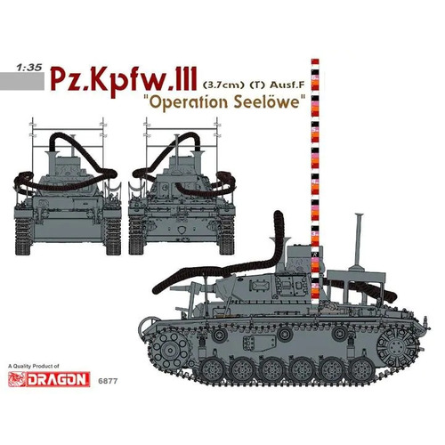 Dragon 1/35 Pz.III (3.7cm) (T) Ausf.F Plastic Model Kit [6877]