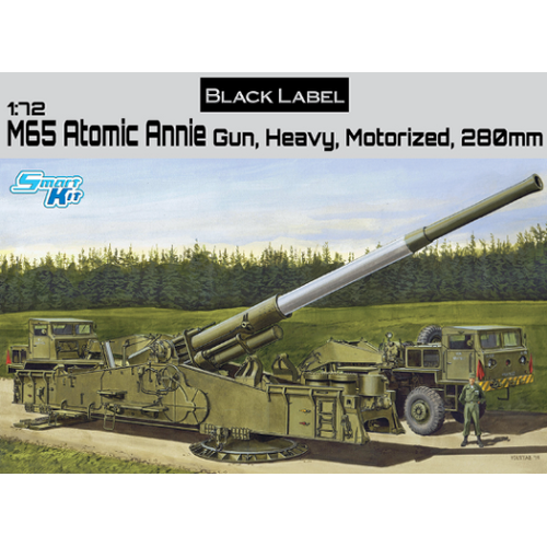 Dragon 1/72 M65 Atomic Annie Gun Heavy Motorized 280mm Plastic Model Kit