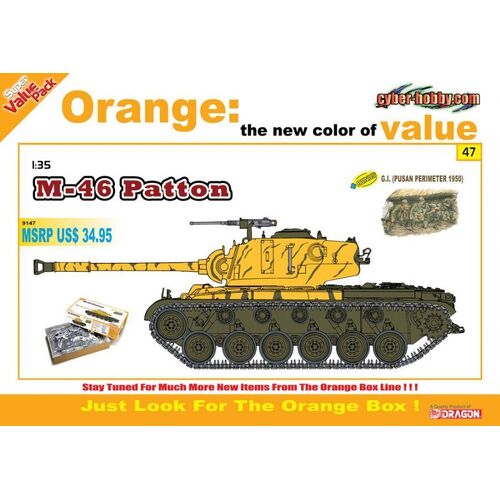 Dragon 1/35 M-46 Patton Plastic Model Kit [9147]