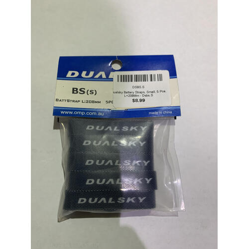 Dualsky Battery Straps, Small, 5 Pce, L=208Mm - Dsbs.S