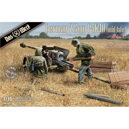 Das Werk 1/16 7.5cm Pak 40 Plastic Model Kit [DW16020]