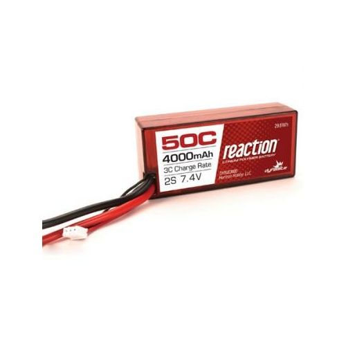 Dynamite Reaction 3800Mah 2S Hard Case Lipo, 50C - Dynb3800Ec