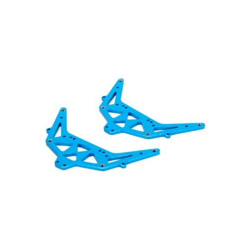 Ecx Side Plate Set Aluminium Blue 1:24 4WD Temper - Ecx201009