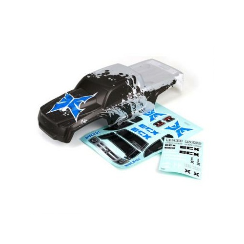 Ecx Body, Charcoal/Silver: 1:10 2WD Ruckus - Ecx230002