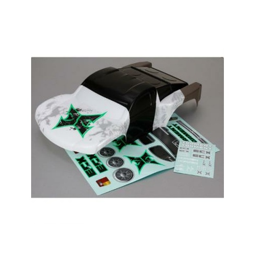 Ecx Body, Black/Green: 1:10 2WD Torment - Ecx230007