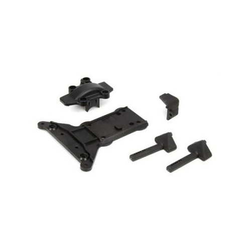 Ecx Gear Cover/Kick Plate/Bttry Mnts: 1:10 4WD All - Ecx231010