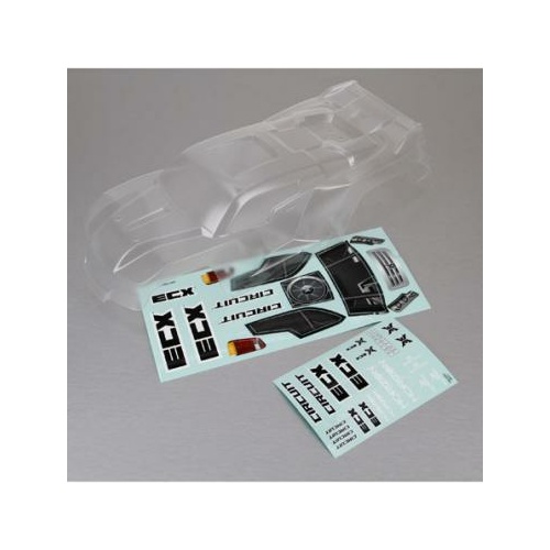 Ecx Body, Clear: 1:10 2WD Circuit - Ecx330000