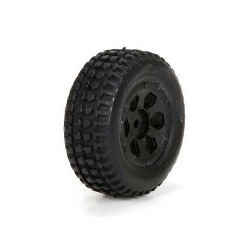 Ecx Front/Rear Premount Tire; 1/24 4WD Torment - Ecx40003