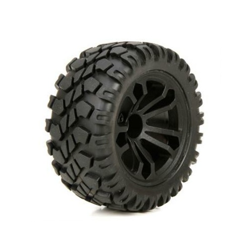 Ecx Fr/R Wheel & Tire, Premount - 2: 1:10 4WD Circuit - Ecx43010