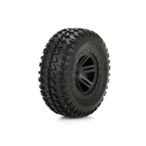 Ecx Front Premount Black Wheel - 2 1:10 Amp Db - Ecx43011