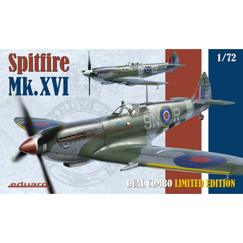Eduard 1/72 Spitfire Mk.XVI DUAL COMBO Plastic Model Kit