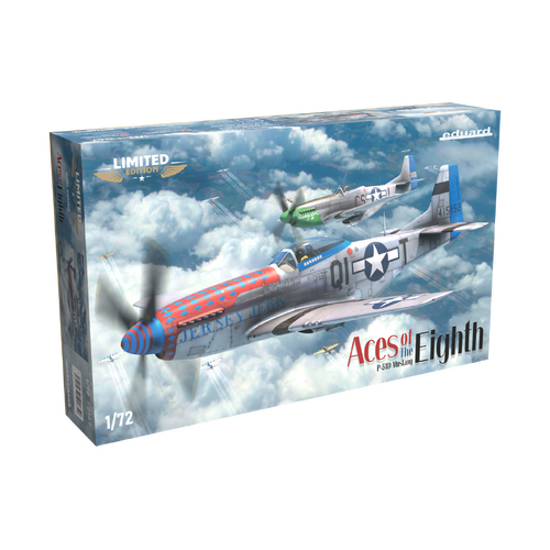 Eduard 1/72 Aces Of The Eighth Dual Combo Plastic Model Kit