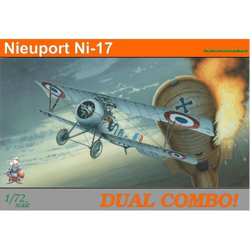 Eduard 1/72 Nieuport Ni-17 DUAL COMBO Plastic Model Kit