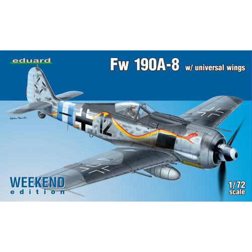 Eduard 1/72 Fw 190A-8 w/ universal wings Plastic Model Kit