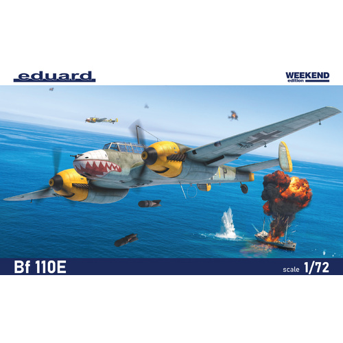 Eduard 1/72 Bf 110E Plastic Model Kit [07464]